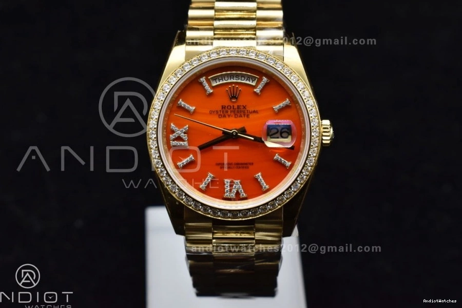 653 Red RAF 36 Dial A Date Carnelian Best YG Edition on Sporty YG Bracelet Day 1:1 0302